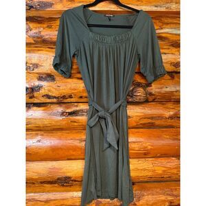Daisy Fuentes Olive Green Dress‎ Size Petite Medium